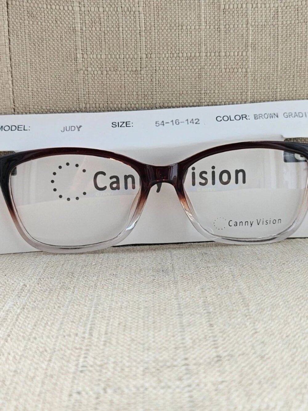 Canny Vision Eyeglasses Frame Judy Brown Gradient Eyewear Glassses Frame NWT